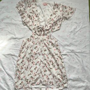 Floral Dress with side and back Cut-Outs